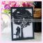 Free Printing Personalized love tree shaped Laser Cut acrylic Wedding Invitations Cards with various colors and designs