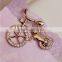 Latest Fashion Women Bike Shape Rhinestone Brooch