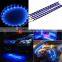 30cm 15 SMD Blue Waterproof Lights High Power Car Auto Decor Flexible LED Strips