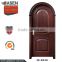 Luxury interior single sliding wood door bolection door design arch wooden door