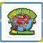 Fabric patch manufacturer hang embroidery badge for garment/cap