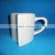 Heart shape mug /valentine porcelain mug with custom design