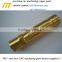 customized CNC machining gold plated Brass 3604 standoff