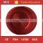 Elegant waved turkish red clear glass charger plates