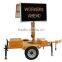 Portable Solar Trailer With Traffic Sign Message Board