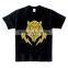 hotfix glitter lightning tiger motif custom design men Tshirt