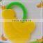 China Supplier Soft Fruit Shape Silicone Teether for Baby Gums Massage