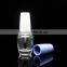 High quality China manufacturer empty custom clear glass nail polish bottle with cap brush