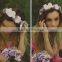 New Artificial Flower Crown Decorative Artificial Flower Crown Headband Flower