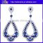 China Jewelry Luxury High Quality AAA Zircon Green Diamond Wedding Teardrop Earrings