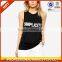 Fashion 95% cotton 5% spandes wide strap tank top(YCT-C0462)
