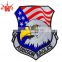 Custom good quality embroidery patch with eagle and national flag