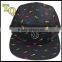 fashion girls 6panel sublimation print camper hat with embroidery patch