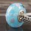 European style 925 murano silver glass bead