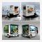 Factory made advertising wheeler with scrolling lightbox or LED screen: M1