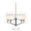 Contemporary mini chrome pendant lamp/light with UL