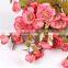 33 cm height 7 heads artificial peach blossom, artificial flower bouquet cheap wholesale