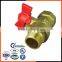 brass butterfly ball valve 1 inch made in China