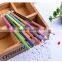 Novelty 6pcs /set color pencil natural wood drawing pencil school stationery sets promotional grift