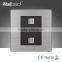 2015 China Hot Sale Wholesaler Wallpad Luxury Wall Light Switch Panel Telephone Double TEL Socket