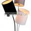 hottest decorative floor lamp in four color shade white, silver, black and brown with four paintings