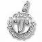alloy initial V charms and pendants for bracelet English letter pendants with different style