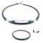 lastest fashion three pieces blue claw crystals tri set jewelry
