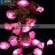 rose flower battery powered led string light for wedding christmas holiday party