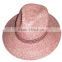New Wholesale economic pink straw panama hat