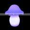 color changing family indoor decoration glass mashroom table lamp