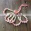 Pink Nursing Wooden Beads Necklace