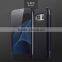 Newest Luxury Clear View Mirror Flip Electroplating For Samsung Galaxy S7/S7Edge Hard Covers+ Free Film