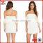 Women party dress Off the shoulder Sleeveless Boulee Lace Party Dress Sexy party dress