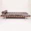 Genuine leather Barcelona Daybed with solid wood frame
