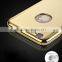 2016 New Product With Tempered Glass Screen 360 Degree Full Body Cover Case Shockproof For IPhone 6 6S Chromed Phone Case