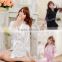 New Women Sexy Satin Lace Robe Sleepwear Lingerie Nightdress G-string Pajamas