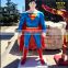 Glass steel Superman Batman film figure sculpture