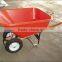 WH9600, Hard wood handle bar two wheel largest capacity wheelbarrow, suible for farm and garden