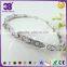 Top selling bracelet with full silver magnetic negative ion bracelet