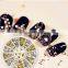 120Pcs Gold Silver Metal Nail Art Decor Rhinestones Tips Metallic Studs