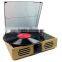 Rain lane Newest classic Wooden Optical Record Player Vinyl USB SD Player
