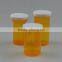 Red Green Blue Plastic Pop Top Vials