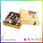 Conventional chocolate box with cushion pads