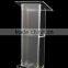 Fixture Displays Clear Acrylic Plexiglass Podium Curved Sides Pulpit