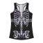 Quality X-ray-Skeleton Skull Clubwear Punk T-Shirt Print Tank Top