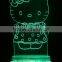 Creative 3D LED lighting table lamp
