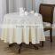 Cheap Jacquard Damask Polyester Table cloth leaf design