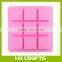 15 Cavity Toast Silicone Cake Baking Mold Cake Pan Muffin Cups Handmade Soap Moulds Biscuit Chocolate Ice Cube Tray DIY Mold