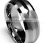 Men's 8mm Tungsten Carbide Ring Wedding Engagement Band Matte Brushed Finish Lines