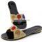 Latest style cute top quality fancy African style slippers for girls pretty slippers